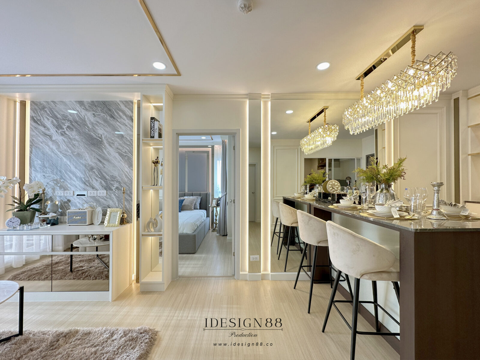 ศุภาลัย เวอเรนด้า รามคำแหง (ห้อง 2) ผลงานจริง ภาพที่ 6 ออกแบบตกแต่งภายใน iDesign88