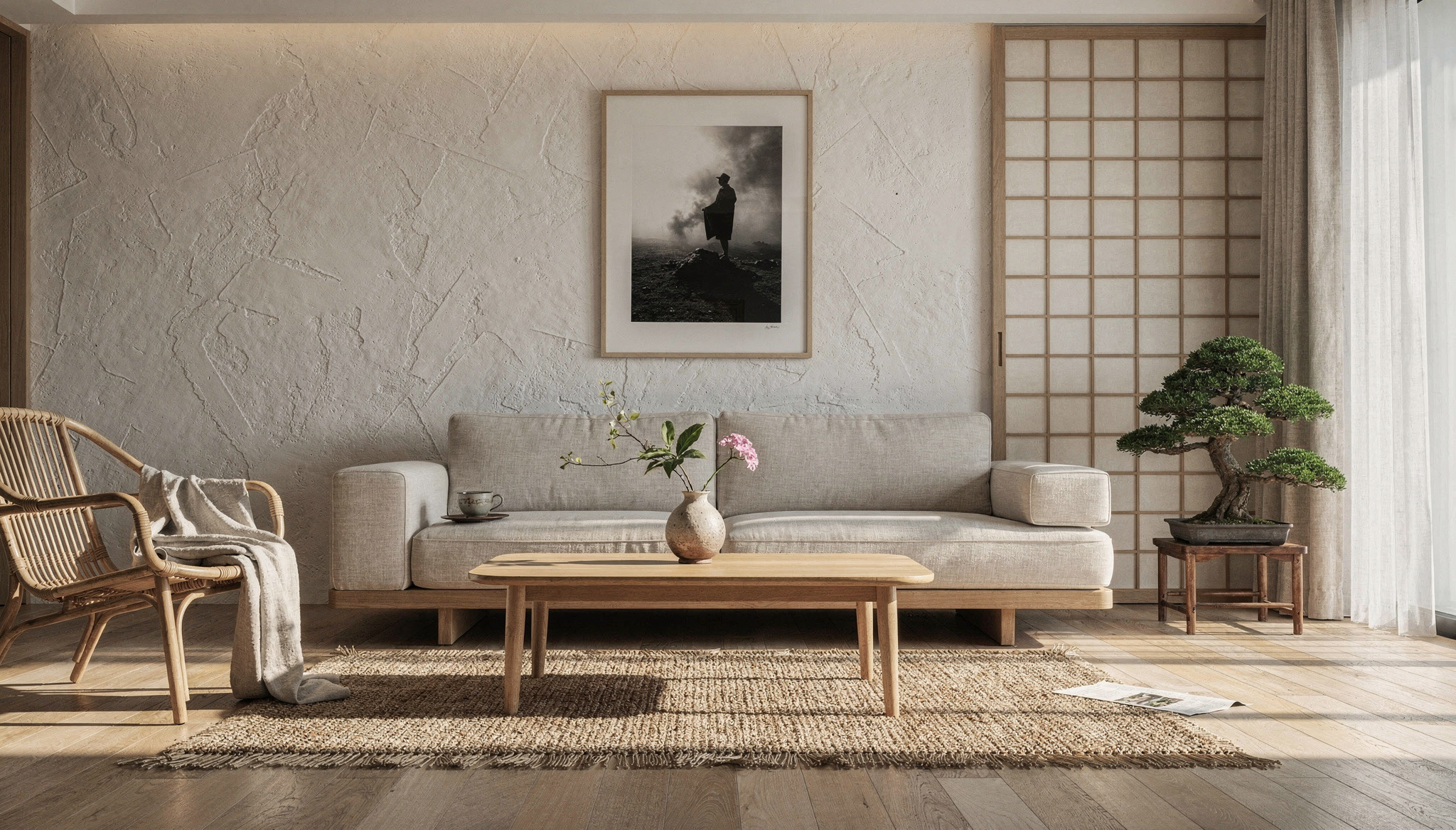 Japandi Interior Design Natural Wood Zen Minimal iDesign88