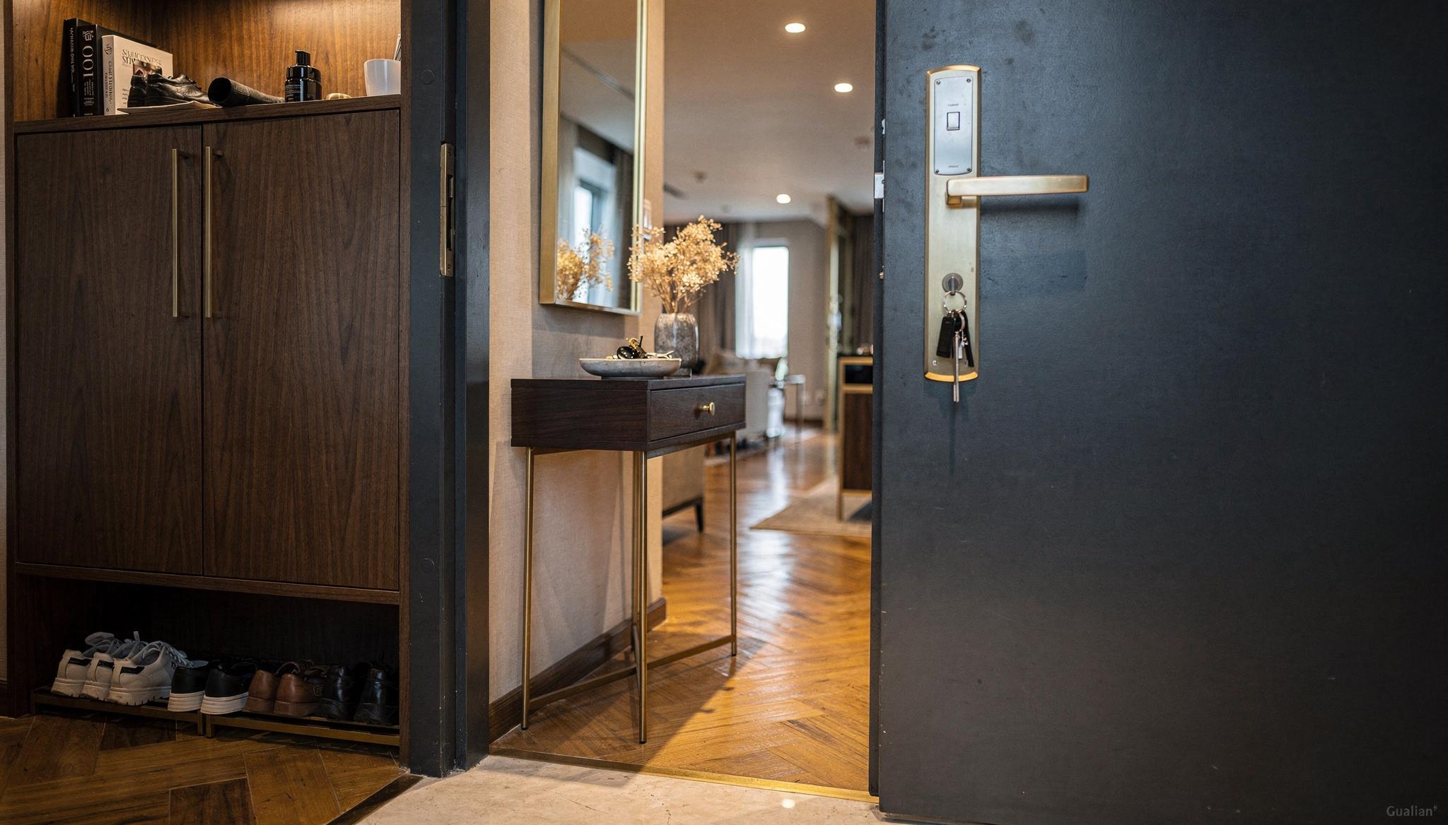 ผลงานตกแต่งภายในคอนโด ห้องนั่งเล่น Modern Luxury iDesign88