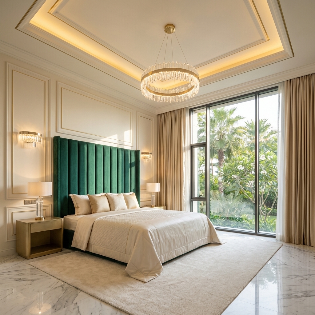 Modern Classic Bedroom Interior Design by iDesign88