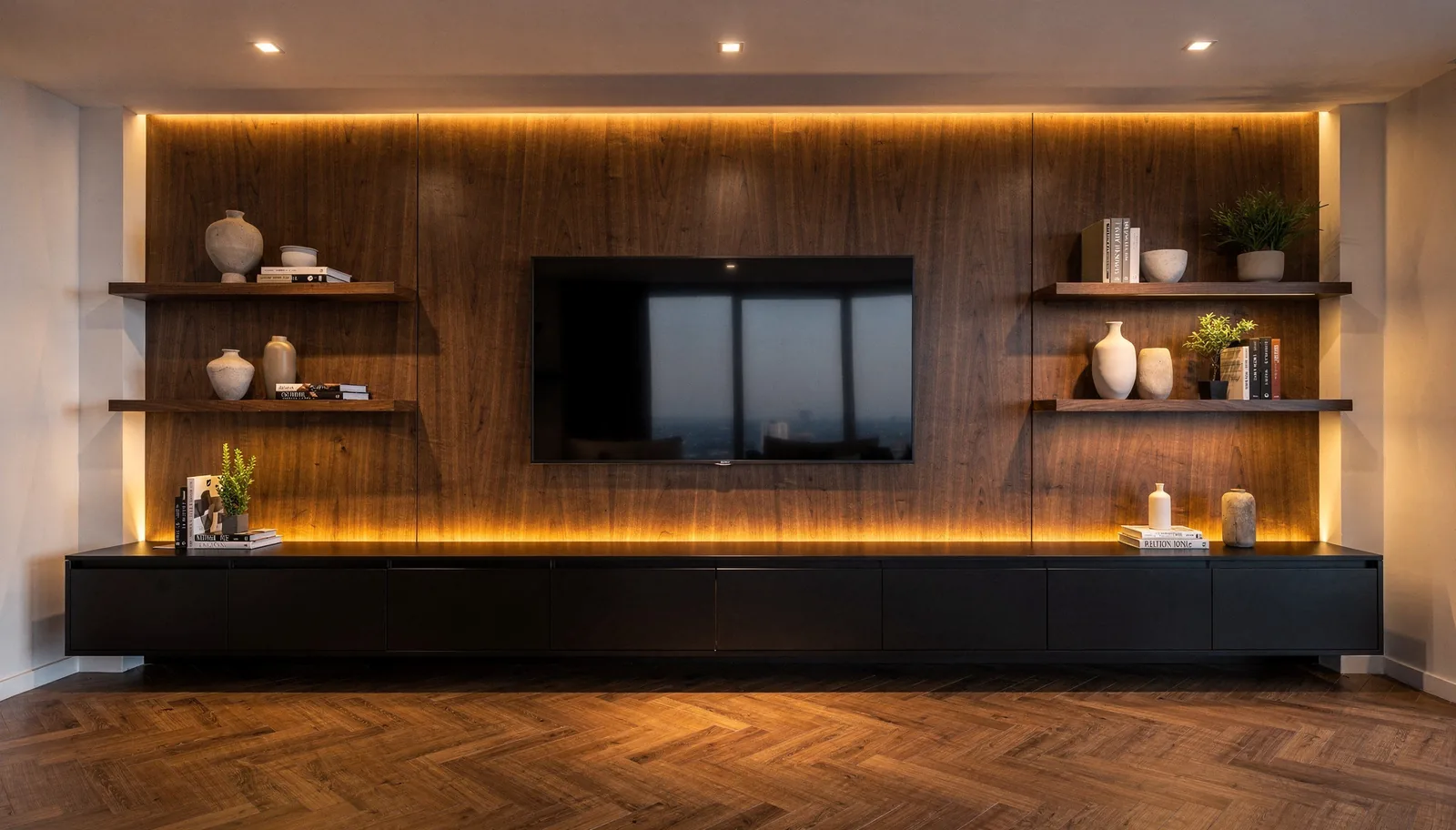 Built-in Presentation Wall After Installation iDesign88