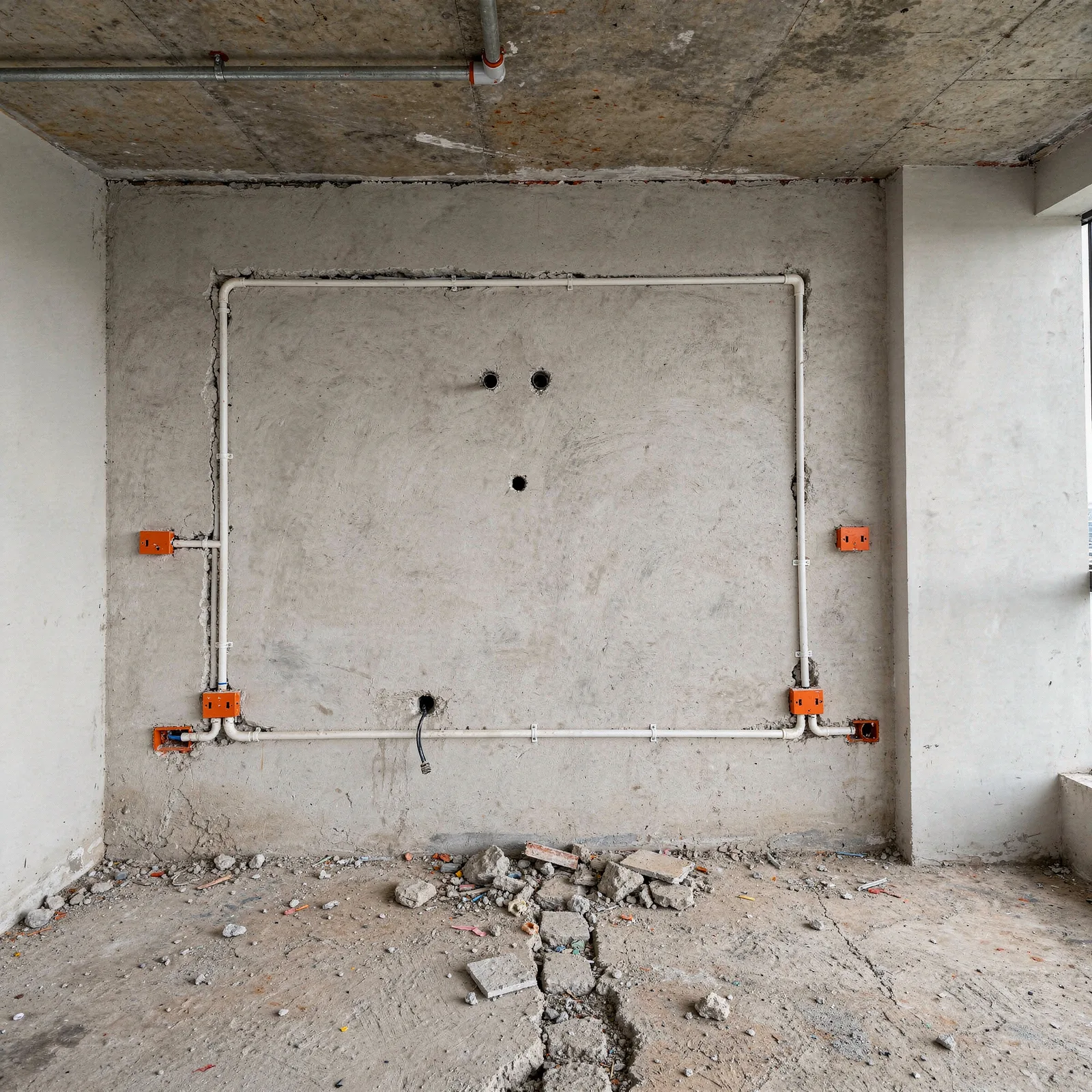 Meeting Room Wall Before Built-in Installation iDesign88