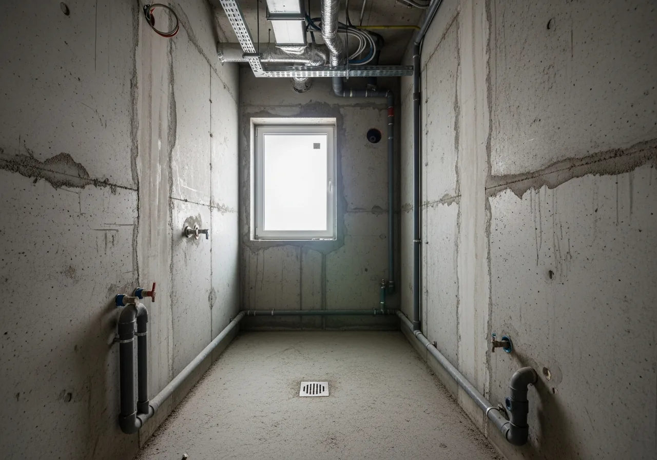 Penthouse Bathroom Before Renovation · iDesign88