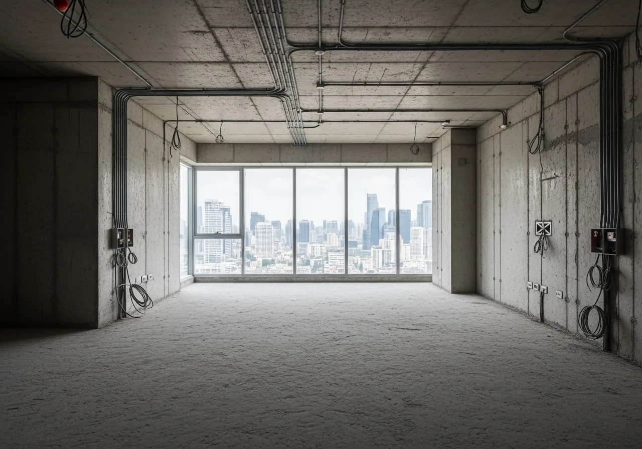 Penthouse Living Room Before Renovation · iDesign88