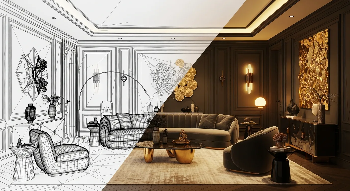 ออกแบบ 3D Visualization คอนโดพรีเมียม กรุงเทพ วิว City View iDesign88
