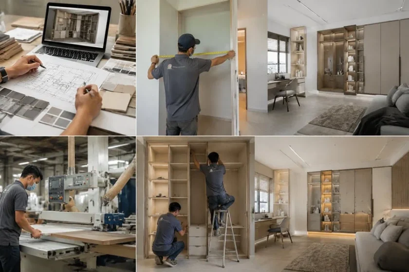 ขั้นตอนทำ Built-in Furniture ตั้งแต่การออกแบบจนถึงติดตั้งภายในบ้าน