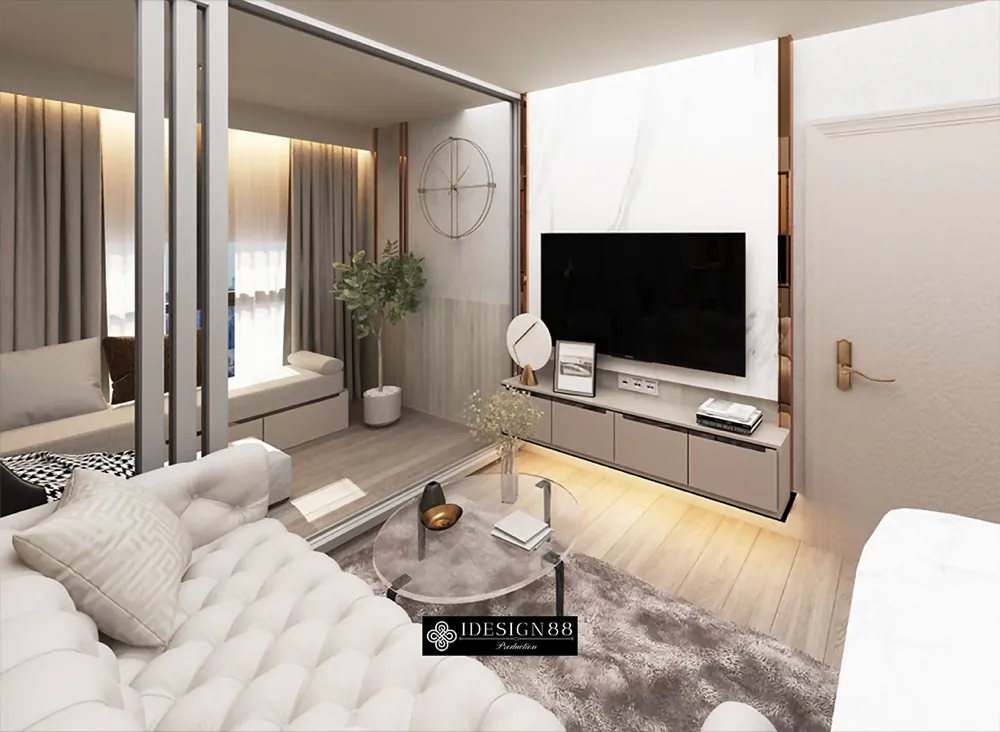 The Parkland จรัญฯ ภาพ 3D ออกแบบตกแต่งภายใน iDesign88