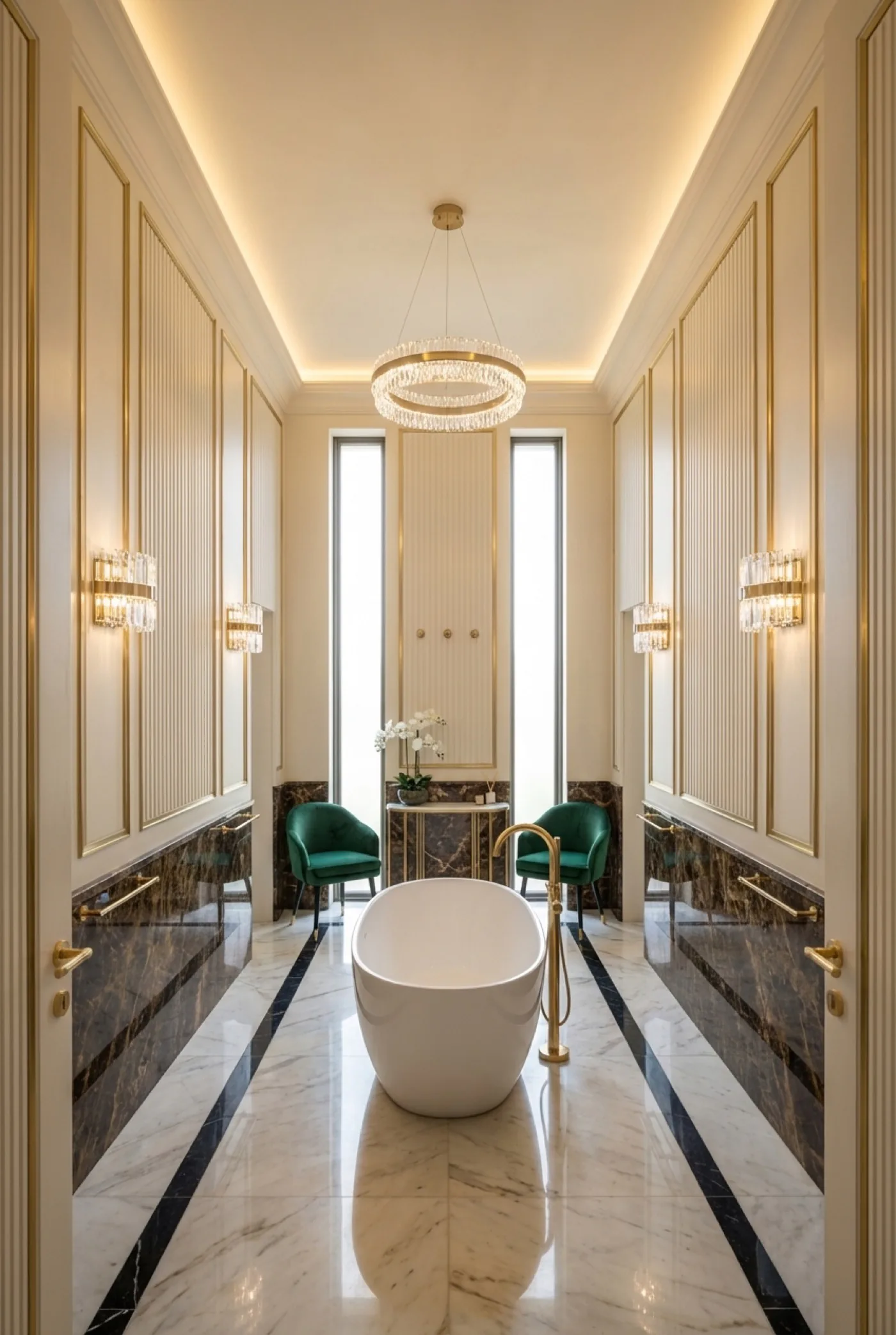 Modern Classic Bathroom Interior Design by iDesign88
