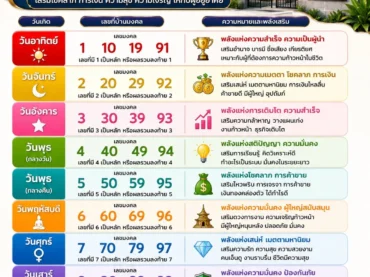 เลขที่บ้านมงคลตามวันเกิด