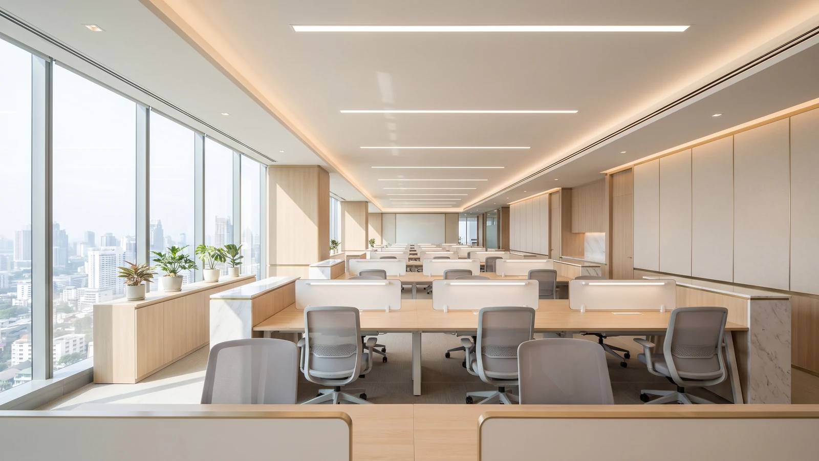 พื้นที่ทำงานรวม Open Space ออกแบบออฟฟิศให้ใช้พื้นที่เช่าได้เต็มประสิทธิภาพ iDesign88
