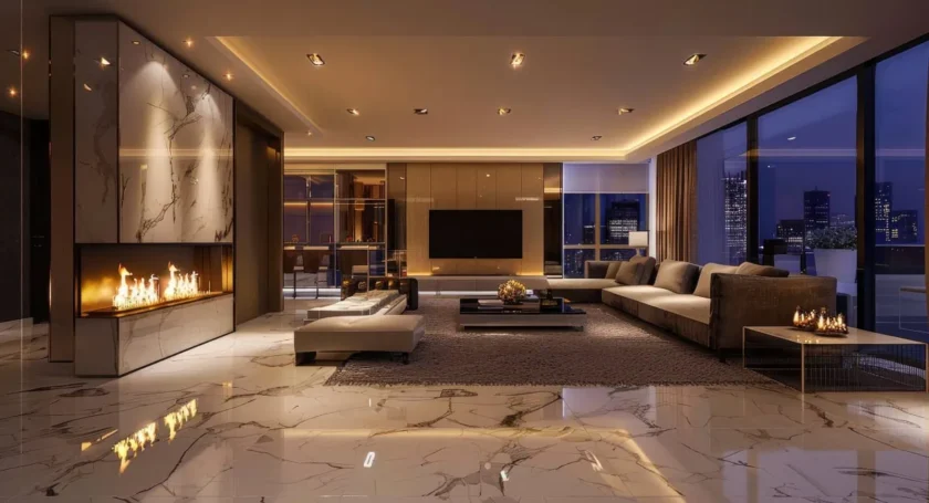 แต่งห้องรับแขกสไตล์ Modern Luxury ภายในบ้านหรู