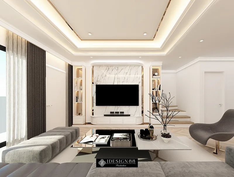 ตกแต่งภายในบ้านเดี่ยว Perfect Place ภาพ 3D ออกแบบโดย iDesign88